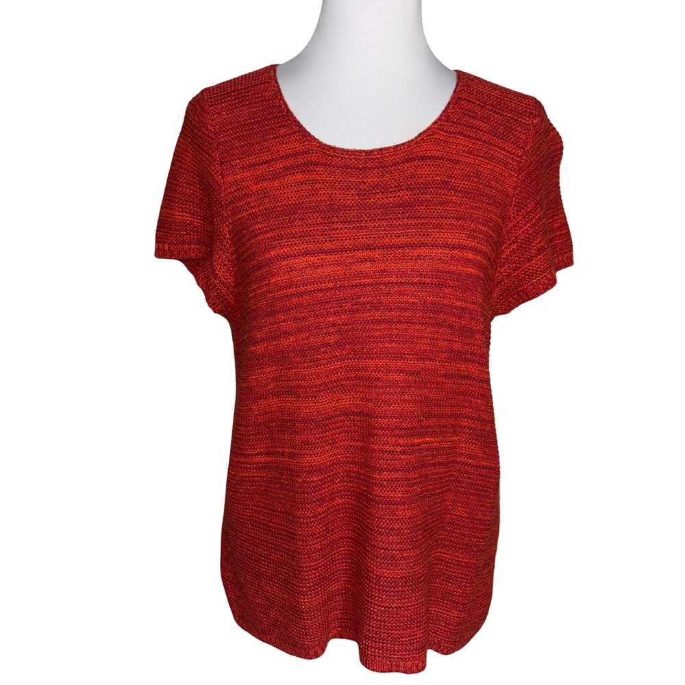 LOFT Red Knit Blouse